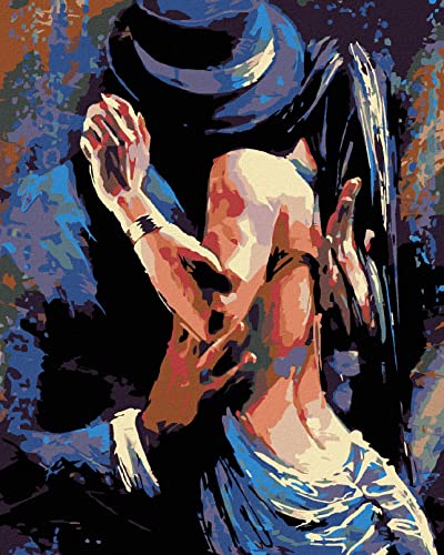 Malen nach Zahlen - LEIDENSCHAFTLICHES PAAR 80x100 cm ohne Keilrahmen Malen nach Zahlen - LEIDENSCHAFTLICHES PAAR 80x100 cm ohne Keilrahmen von ZUTY