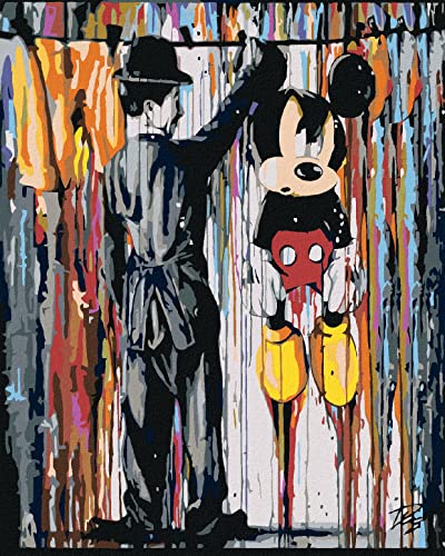 Malen nach Zahlen - MICKEY MOUSE 40x50 cm ohne Keilrahmen Malen nach Zahlen - MICKEY MOUSE 40x50 cm ohne Keilrahmen von ZUTY