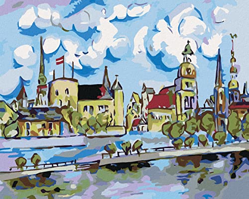 ZUTY 1179310, Malen nach Zahlen-Weg ZUR Stadt 40x50 cm ohne Keilrahmen, not Framed ZUTY 1179310, Malen nach Zahlen-Weg ZUR Stadt 40x50 cm ohne Keilrahmen, not Framed von ZUTY