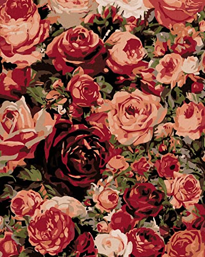 ZUTY 2005172, Malen nach Zahlen-Rosen 80x100 cm ohne Keilrahmen, not Framed ZUTY 2005172, Malen nach Zahlen-Rosen 80x100 cm ohne Keilrahmen, not Framed von ZUTY
