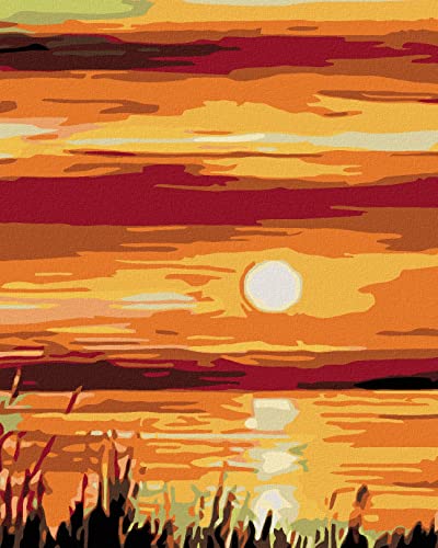 ZUTY 366150, Malen nach Zahlen-Sonnenaufgang 40x50 cm ohne Keilrahmen, not Framed ZUTY 366150, Malen nach Zahlen-Sonnenaufgang 40x50 cm ohne Keilrahmen, not Framed von ZUTY