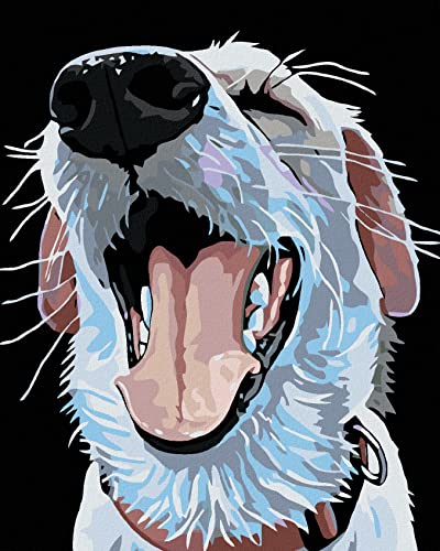 ZUTY 388210, Malen nach Zahlen-Hund MIT ROTEM Halsband 40x50 cm ohne Keilrahmen ZUTY 388210, Malen nach Zahlen-Hund MIT ROTEM Halsband 40x50 cm ohne Keilrahmen von ZUTY