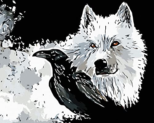 ZUTY 587192, Malen nach Zahlen-Hund UND Rabe 80x100 cm ohne Keilrahmen ZUTY 587192, Malen nach Zahlen-Hund UND Rabe 80x100 cm ohne Keilrahmen von ZUTY