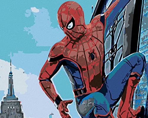 ZUTY 954220, Malen nach Zahlen-Spiderman IN DER Stadt 40x50 cm ohne Keilrahmen, not Framed ZUTY 954220, Malen nach Zahlen-Spiderman IN DER Stadt 40x50 cm ohne Keilrahmen, not Framed von ZUTY