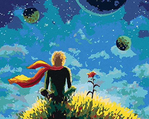 ZUTY - Malen nach Zahlen - DER KLEINE PRINZ UND SEINE ROSE, 40x50 cm ohne Keilrahmen ZUTY - Malen nach Zahlen - DER KLEINE PRINZ UND SEINE ROSE, 40x50 cm ohne Keilrahmen von ZUTY