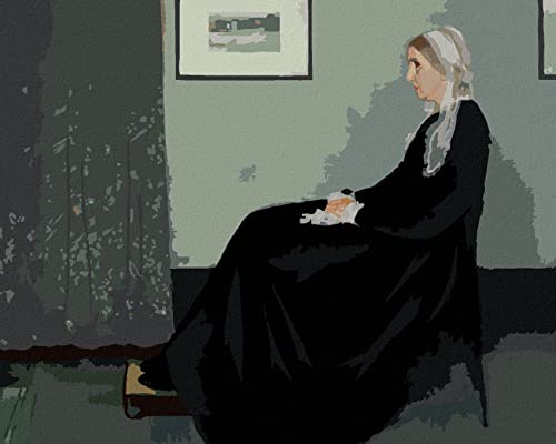 ZUTY - Malen nach Zahlen - DIE MUTTER VON WHISTLER (J. MCNEILL WHISTLER), 40x50 cm ohne Keilrahmen von ZUTY