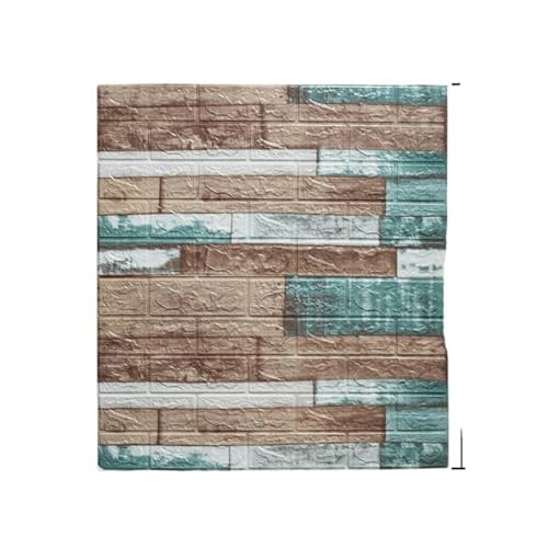 1–10 Stück 70 x 77 cm, selbstklebende 3D-Tapete aus Ziegelstein-Hintergrund, Schaumstoff-Wandaufkleber, wasserdicht, feuchtigkeitsbeständig, Wohnzimmerdekoration -Retroblau-10 Stück-77 cm x 70 cm 1–10 Stück 70 x 77 cm, selbstklebende 3D-Tapete aus Ziegelstein-Hintergrund, Schaumstoff-Wandaufkleber, wasserdicht, feuchtigkeitsbeständig, Wohnzimmerdekoration -Retroblau-10 Stück-77 cm x 70 cm von ZUYCML