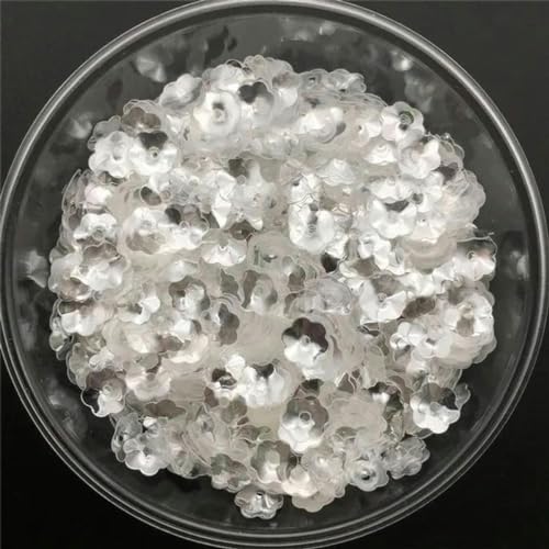 30 g kristalltransparente lose Pailletten-Pailletten zum Nähen, Schuhe, Hüte, Kinder-DIY, Bastelzubehör-8 mm Pflaume-150 g von ZUYCML