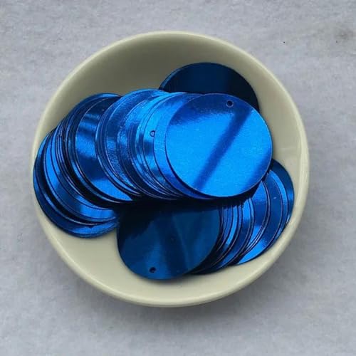 40 Stück 3 cm große Pailletten, seitliches Bohren, 30 mm, PVC, rund, lose Pailletten, Nähen, Basteln, DIY, Sammelalbum, handgefertigtes Projekt, Bekleidungszubehör, Dunkelblau 40 Stück 3 cm große Pailletten, seitliches Bohren, 30 mm, PVC, rund, lose Pailletten, Nähen, Basteln, DIY, Sammelalbum, handgefertigtes Projekt, Bekleidungszubehör, Dunkelblau von ZUYCML
