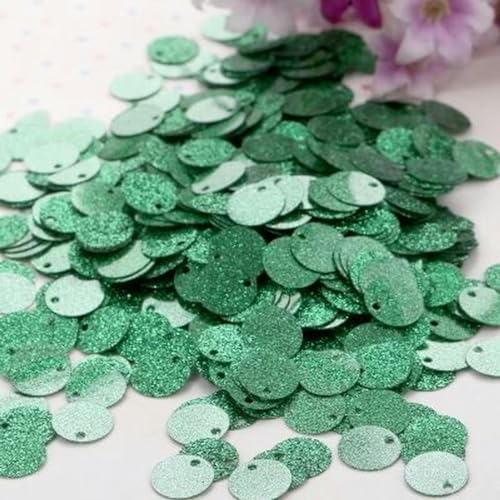 Glitzernde 20-mm-Pailletten, große, flache, runde Pailletten, lose Pailletten, Paillette, Nähen, Hochzeit, Basteln, Damenbekleidungszubehör, 20 g, Grün, 20 mm Glitzernde 20-mm-Pailletten, große, flache, runde Pailletten, lose Pailletten, Paillette, Nähen, Hochzeit, Basteln, Damenbekleidungszubehör, 20 g, Grün, 20 mm von ZUYCML