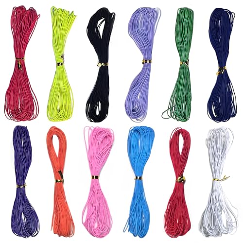 ZUYIST 12 Rollen Gummiband für Armbänder 0.8mm×10m, Gummiseil Elastisches in 12 Farben, Band für Armbänder mit Transparenten Kunststoffbox, Gummischnur Gummikordel für Auffädeln Perlen ZUYIST 12 Rollen Gummiband für Armbänder 0.8mm×10m, Gummiseil Elastisches in 12 Farben, Band für Armbänder mit Transparenten Kunststoffbox, Gummischnur Gummikordel für Auffädeln Perlen von ZUYIST