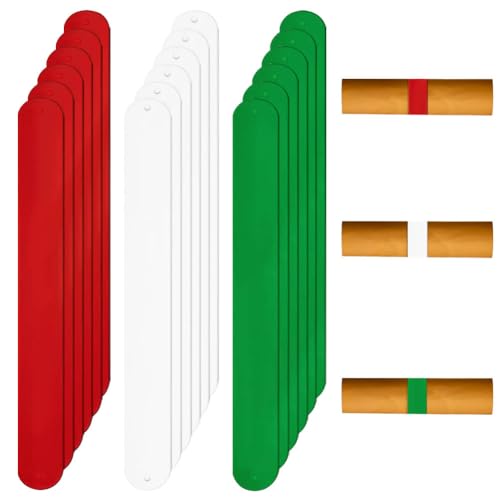 ZUYYON Silikon-Flip-Wraps mit Silikon-Überzug, Metallstreifen, Geschenkpapier, Rollenhalter, Geschenkpapier, Posterhalter, Stabilisator, Slapbänder für Aufbewahrung, Organisation, 18 Stück ZUYYON Silikon-Flip-Wraps mit Silikon-Überzug, Metallstreifen, Geschenkpapier, Rollenhalter, Geschenkpapier, Posterhalter, Stabilisator, Slapbänder für Aufbewahrung, Organisation, 18 Stück von ZUYYON