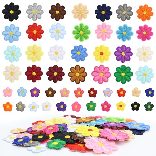 Flicken zum Aufbügeln Patches zum Aufbügeln Blumen Aufnäher Bügelbilder Bügelflicken für DIY Kleidung Jeans Hut Rucksäcke von ZUZGO