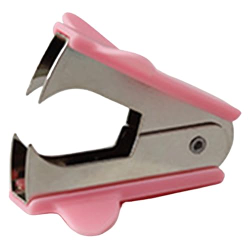 Büro-Desktop-Heftklammern, Hefter-Entferner, Schreibwaren-Werkzeuge, Heftklammerentferner for Büro-Schreibtisch-Zubehör Heftgerät(Pink) von ZWCSHUU