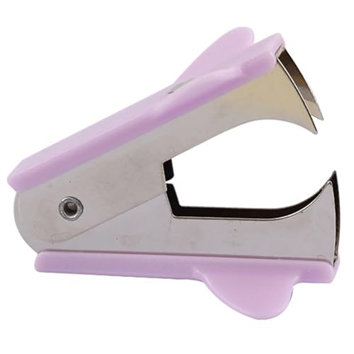 Büro-Desktop-Heftklammern, Hefter-Entferner, Schreibwaren-Werkzeuge, Heftklammerentferner for Büro-Schreibtisch-Zubehör Heftgerät(Purple) von ZWCSHUU