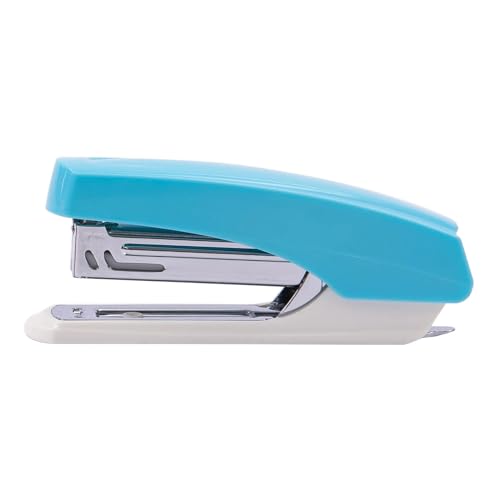 Bürohefter, 10 Papierbindewerkzeuge, Heftmaschine, Mini-Hefter, Heftklammern, Papierbinder, Schreibwaren, Bürobindewerkzeuge Heftgerät(Blue) von ZWCSHUU