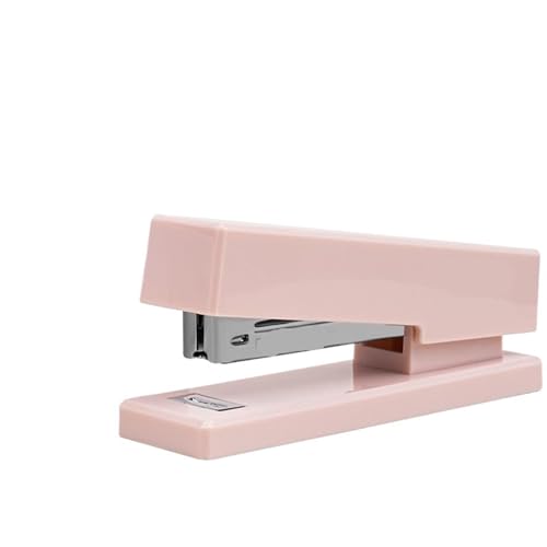 Hefter, Schreibtisch-Binder, Buch, langlebig, Papierheftung, modische Farben, Schulbedarf, Schreibwaren, Bürozubehör Heftgerät(Pink) von ZWCSHUU