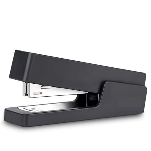 Hefter mit 1000 Stück Heftklammern 24/6 26/6 Modehefter for Schreibwaren, Bürozubehör, Schulbedarf Heftgerät(Black) von ZWCSHUU