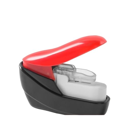 Keine Nägel, keine Heftklammern, Heftmaschine, Mini-Heftgerät, niedliches Buch, heftfrei, Papierheftgerät, ohne Heftklammer Heftgerät(Redblack) von ZWCSHUU