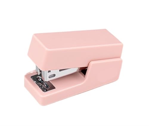 Mini-Hefter-Set for Studenten, Büro, Schreibwaren, Bindung, Kleinunternehmen Heftgerät(Pink) von ZWCSHUU