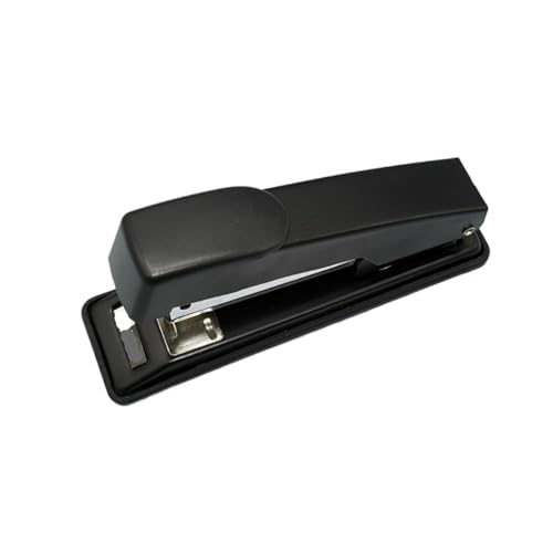 Mini-Standard-Hefter, Schulbüro-Hefter, professionelles Büro-Bindezubehör Heftgerät(Black) von ZWCSHUU