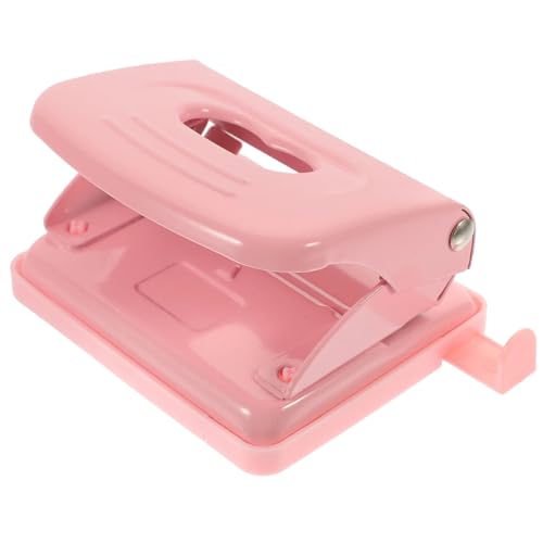 Roségoldener Hefter, Locher, Papierwerkzeug, Scrapbook-Binder, Mini-Loch, Büro, Kunststoff, verstellbar, Zubehör for Studenten Heftgerät von ZWCSHUU