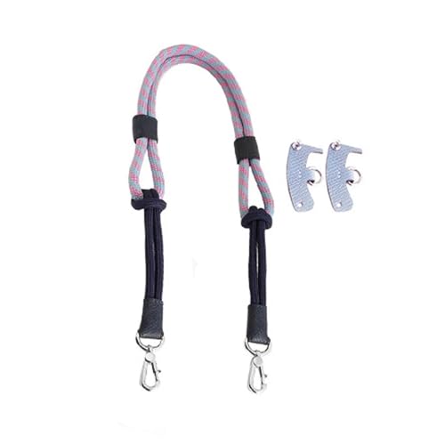 ZWCSHUU Taschengurt for Tasche, Geflechtgurt, Seilstanzung, 78 cm, Schultergurt, Zubehör, Griff Tasche Griffe(Purple A Set) von ZWCSHUU
