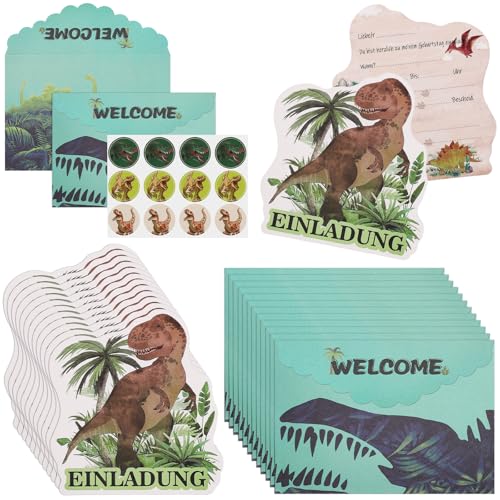 ZWQLZG 12 Dino Einladungskarten mit 12 Umschlag, Süße Geburtstagseinladungen für Kinder Dinosaurier Einladungskarten Dino Einladungskarten Kindergeburtstag für Kinder Geburtstagsfeier ZWQLZG 12 Dino Einladungskarten mit 12 Umschlag, Süße Geburtstagseinladungen für Kinder Dinosaurier Einladungskarten Dino Einladungskarten Kindergeburtstag für Kinder Geburtstagsfeier von ZWQLZG