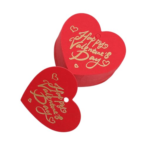 1 Beutel Valentinstag Herz Etikett Verpackungsetiketten Einladungskarte Zubehör zur Verschönerung der Präsentation von ZWTPGKRD