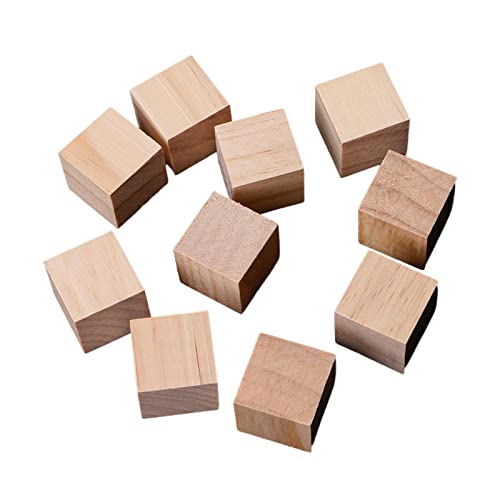 10/25/25 mm quadratische Holzblöcke, Würfel, Verzierung für Holzarbeiten, Handwerk, Party-Dekorationen, lila und von ZWTPGKRD