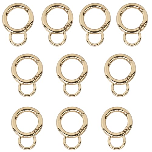 10 Stück Mini Metall Feder Karabiner für Tasche Tasche Gurt Schlüsselbund Schmuck DIY Projekte 10 Stück Mini Metall Feder Karabiner für Tasche Tasche Gurt Schlüsselbund Schmuck DIY Projekte von ZWTPGKRD