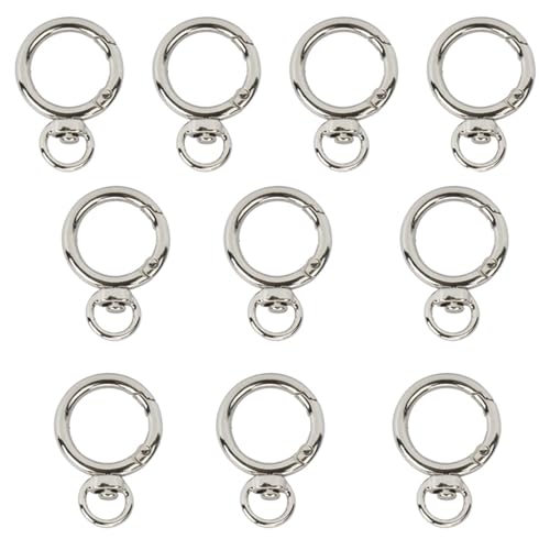 10 Stück Mini Metall Feder Karabiner für Tasche Tasche Gurt Schlüsselbund Schmuck DIY Projekte von ZWTPGKRD