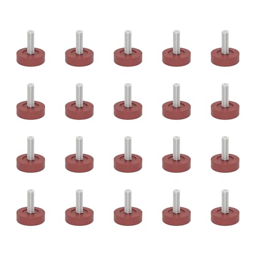 20 Stück ruhige, robuste, verstellbare Möbelbeine, rutschfest, Bodenschoner, Upgrades für Holzfliesen, Zement, Boden, Kunststoff und Stahl-Möbelfüße 20 Stück ruhige, robuste, verstellbare Möbelbeine, rutschfest, Bodenschoner, Upgrades für Holzfliesen, Zement, Boden, Kunststoff und Stahl-Möbelfüße von ZWTPGKRD