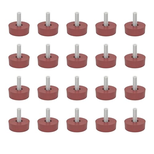20 Stück ruhige, robuste, verstellbare Möbelbeine, rutschfest, Bodenschoner, Upgrades für Holzfliesen, Zement, Boden, Kunststoff und Stahl-Möbelfüße 20 Stück ruhige, robuste, verstellbare Möbelbeine, rutschfest, Bodenschoner, Upgrades für Holzfliesen, Zement, Boden, Kunststoff und Stahl-Möbelfüße von ZWTPGKRD