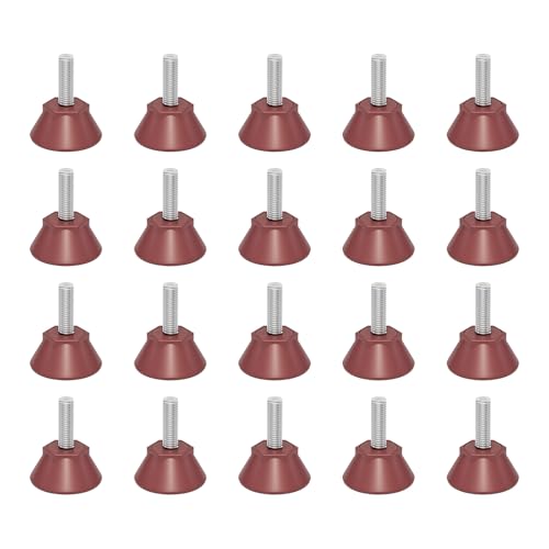 20 Stück ruhige, robuste, verstellbare Möbelbeine, rutschfest, Bodenschoner, Upgrades für Holzfliesen, Zement, Boden, Kunststoff und Stahl-Möbelfüße 20 Stück ruhige, robuste, verstellbare Möbelbeine, rutschfest, Bodenschoner, Upgrades für Holzfliesen, Zement, Boden, Kunststoff und Stahl-Möbelfüße von ZWTPGKRD
