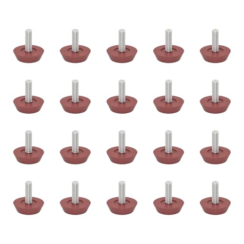 20 Stück ruhige, robuste, verstellbare Möbelbeine, rutschfest, Bodenschoner, Upgrades für Holzfliesen, Zement, Boden, Kunststoff und Stahl-Möbelfüße 20 Stück ruhige, robuste, verstellbare Möbelbeine, rutschfest, Bodenschoner, Upgrades für Holzfliesen, Zement, Boden, Kunststoff und Stahl-Möbelfüße von ZWTPGKRD