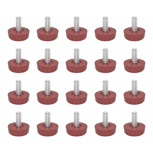20 Stück ruhige, robuste, verstellbare Möbelbeine, rutschfest, Bodenschoner, Upgrades für Holzfliesen, Zement, Boden, Kunststoff und Stahl-Möbelfüße 20 Stück ruhige, robuste, verstellbare Möbelbeine, rutschfest, Bodenschoner, Upgrades für Holzfliesen, Zement, Boden, Kunststoff und Stahl-Möbelfüße von ZWTPGKRD