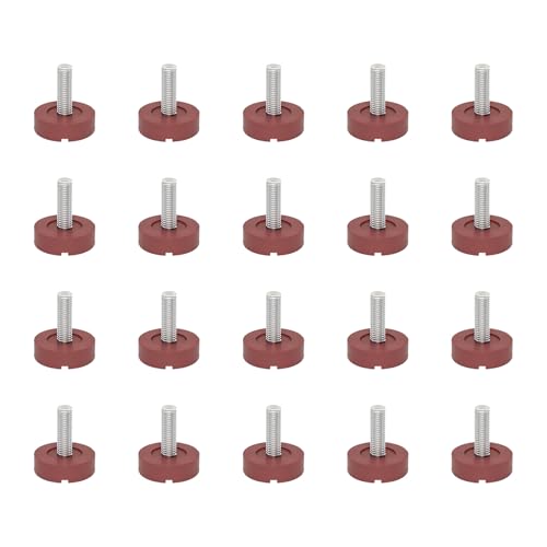 20 Stück ruhige, robuste, verstellbare Möbelbeine, rutschfest, Bodenschoner, Upgrades für Holzfliesen, Zement, Boden, Kunststoff und Stahl-Möbelfüße 20 Stück ruhige, robuste, verstellbare Möbelbeine, rutschfest, Bodenschoner, Upgrades für Holzfliesen, Zement, Boden, Kunststoff und Stahl-Möbelfüße von ZWTPGKRD