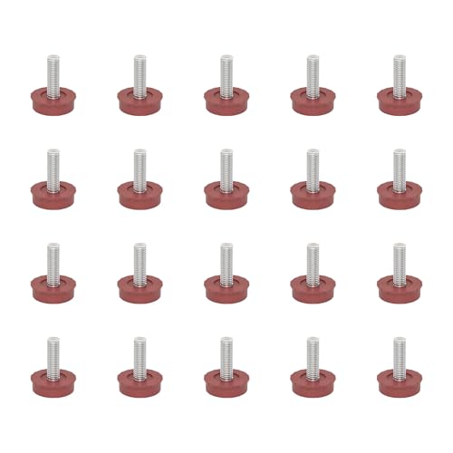 20 Stück ruhige, robuste, verstellbare Möbelbeine, rutschfest, Bodenschoner, Upgrades für Holzfliesen, Zement, Boden, Kunststoff und Stahl-Möbelfüße 20 Stück ruhige, robuste, verstellbare Möbelbeine, rutschfest, Bodenschoner, Upgrades für Holzfliesen, Zement, Boden, Kunststoff und Stahl-Möbelfüße von ZWTPGKRD