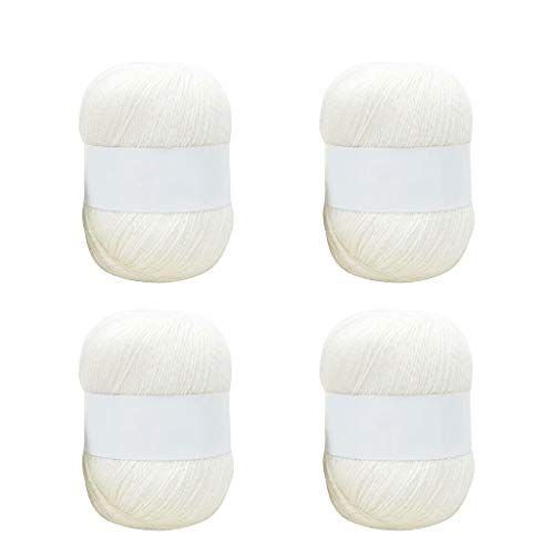 4 Rollen langes Plüsch-Kaschmirgarn, handgestricktes Garn für Strickjacke, Schal, Häkelwolle, Garne, dickes Garn 4 Rollen langes Plüsch-Kaschmirgarn, handgestricktes Garn für Strickjacke, Schal, Häkelwolle, Garne, dickes Garn von ZWTPGKRD