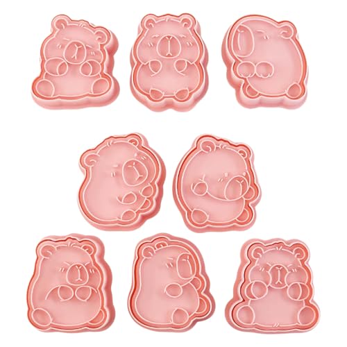 Capybaras Keksformen für Backbegeisterte, Kekse, Fondant, Prägestempel, rostbeständig, Dessert-Backformen, Lebensmittelqualität, 8 Stück Capybaras Keksformen für Backbegeisterte, Kekse, Fondant, Prägestempel, rostbeständig, Dessert-Backformen, Lebensmittelqualität, 8 Stück von ZWTPGKRD