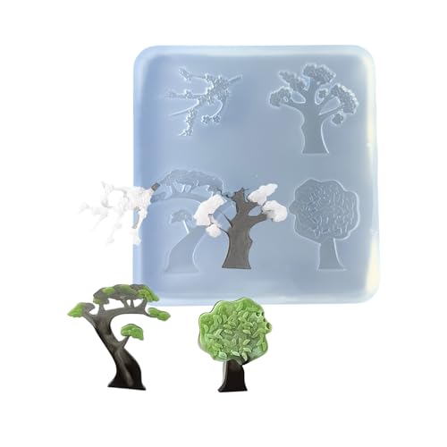 Einfach zu verwendende praktische Epoxidharz-Form aus Silikon, Baum-Form, Zubehör, Schmuckanhänger Einfach zu verwendende praktische Epoxidharz-Form aus Silikon, Baum-Form, Zubehör, Schmuckanhänger von ZWTPGKRD