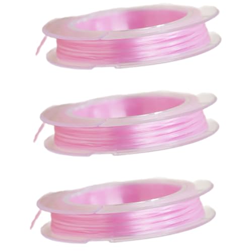 Elastische Schnur für Perlenprojekte, handgefertigte Armbänder, Halsketten, Bastelbedarf, elastischer Faden für handgefertigte Armbänder, Halsketten und Bastelzubehör, 3 Stück Elastische Schnur für Perlenprojekte, handgefertigte Armbänder, Halsketten, Bastelbedarf, elastischer Faden für handgefertigte Armbänder, Halsketten und Bastelzubehör, 3 Stück von ZWTPGKRD