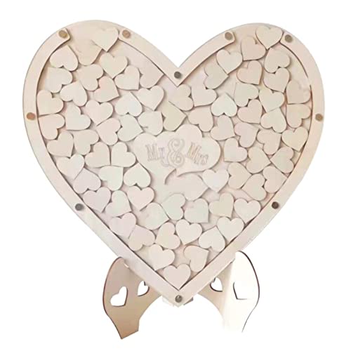 Holzornament, Herzform, für Hochzeit, Party, Schreibtisch, Gastnachricht, Hochzeit, Holz Holzornament, Herzform, für Hochzeit, Party, Schreibtisch, Gastnachricht, Hochzeit, Holz von ZWTPGKRD