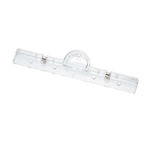 Lange Klammer, transparente Acryl-Papierklemme, Dokumenten-Display-Clip, Aktenhalter, Clip für Büro, Dateien, Papierorganisation von ZWTPGKRD