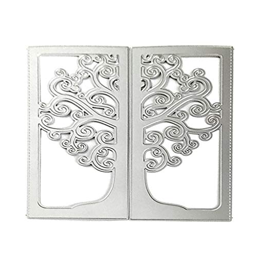Metall-Stanzschablone "Wishing Tree", Schablone, Scrapbooking, Album, Stempel, Papier, Karten, Stanzformen von ZWTPGKRD