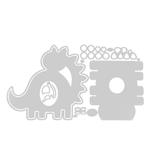 Metall-Stanzschablone mit Oster-Dinosaurier-Motiv, Schablone, Scrapbooking, Album, Stempel, Papierkarten, Stanzformen für Kartenherstellung von ZWTPGKRD