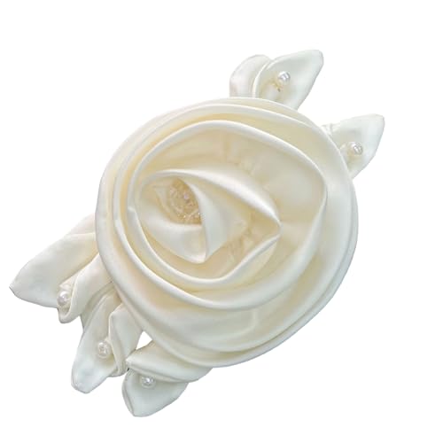 Perlen, Rose, Seidenblume für Handarbeit, Projekte, Materialien, Kits für Hochzeitskleid, formelle Kleider, Stirnband, Mütze, zum Aufnähen auf Applikationen von ZWTPGKRD
