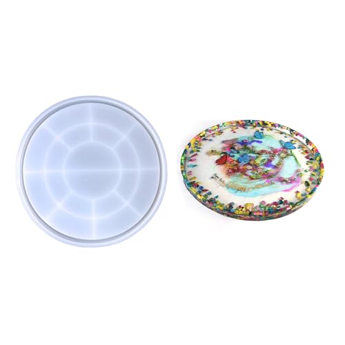 Runde Ablageschale, Silikonform, Schmuck-Display-Pfanne, Epoxidharz, Gips, Plsater-Form, Obstteller-Formen Runde Ablageschale, Silikonform, Schmuck-Display-Pfanne, Epoxidharz, Gips, Plsater-Form, Obstteller-Formen von ZWTPGKRD