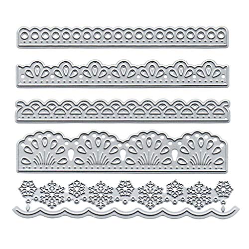 Spitzenpräge-Stanzformen, Basteln, Prägeschablone, dekorative Schablone für Geburtstagskarten, Scrapbooking, Metall-Stanzformen für Scrapbooking von ZWTPGKRD